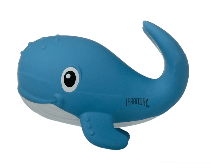 Territory Whale Natural Rubber Squeaker Dog Toy, 7" - Glad Dogs Nation | ALL Profits Donated