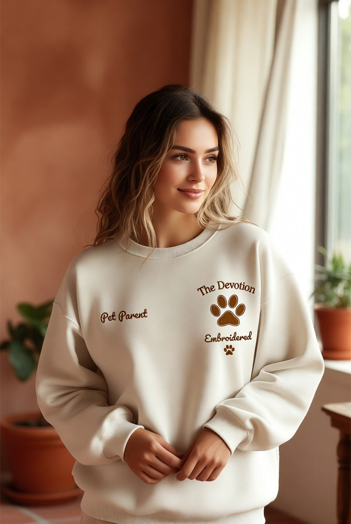 Devotion sweatshirt shown worn