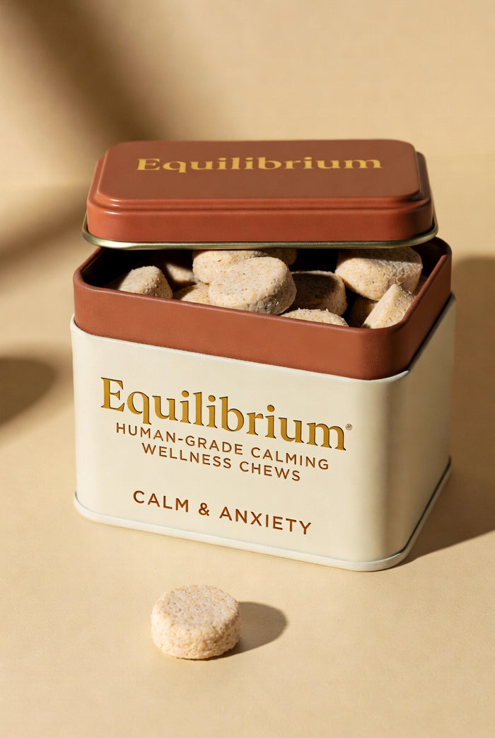 Wellness chews for pets in refillable tin