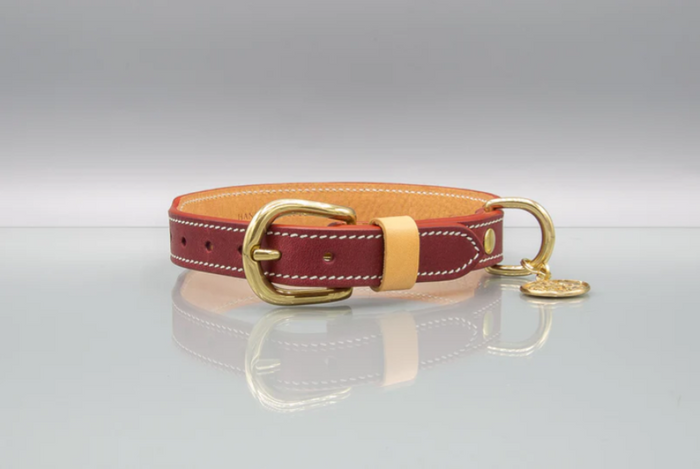 The Firenze Italian Leather Collar