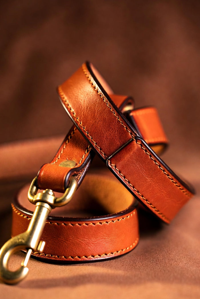 The Firenze Italian Leather Leash
