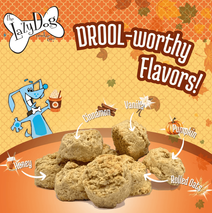 The Lazy Dog Cookie Co. Mutt Mallows Pumpkin Spice Latte Soft-Baked Dog Treats, 5-oz bag - Glad Dogs Nation | ALL Profits Donated