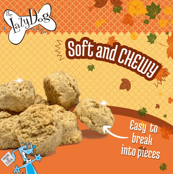 The Lazy Dog Cookie Co. Mutt Mallows Pumpkin Spice Latte Soft-Baked Dog Treats, 5-oz bag - Glad Dogs Nation | ALL Profits Donated