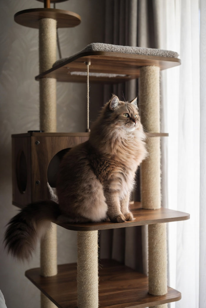 The Monarch Sculptural Cat Tower