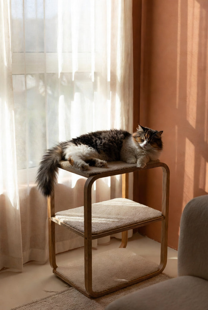 The Monarch Sculptural Cat Tower