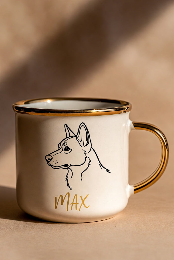 Portrait mug shown from a different angle