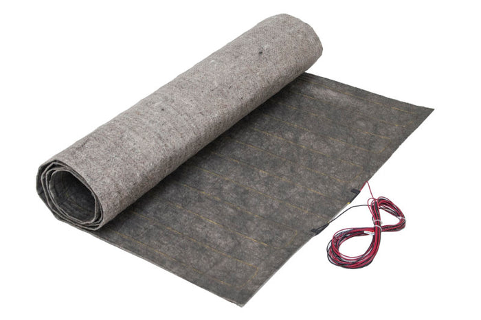 ThermoFloor electric radiant floor heating mat with integrated underlayment for floating floors