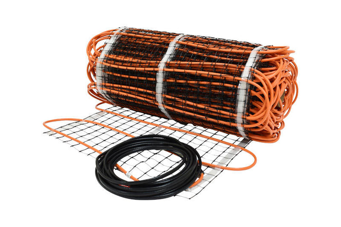 ThermoSlab electric radiant floor heating mat for concrete slab applications
