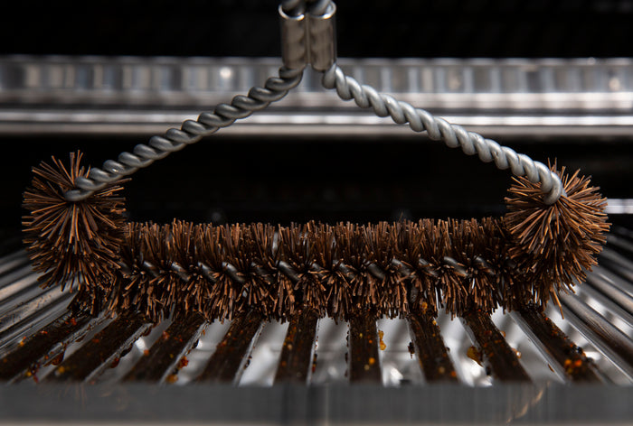 Tri-head Palmyra Grill Brush