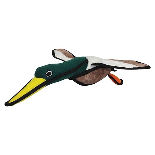 Tuffy Jr. Durable Barnyard Duck Squeaky Plush Dog Toy: S/M Dogs - Glad Dogs Nation | ALL Profits Donated