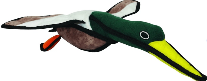 Tuffy Jr. Durable Barnyard Duck Squeaky Plush Dog Toy: S/M Dogs - Glad Dogs Nation | ALL Profits Donated