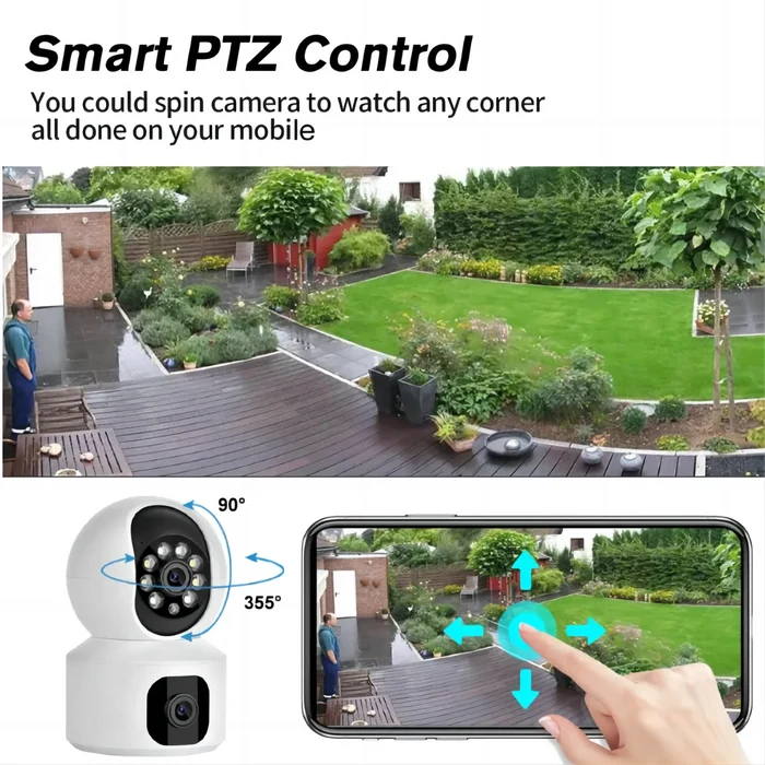 Tuya 8MP WiFi IP Camera with Auto-Tracking & Night Vision
