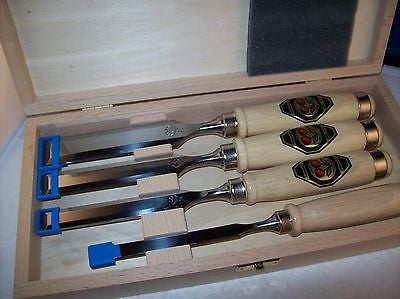 Two Cherries 4pc Bevel Edged Chisel boxed set 500-1559