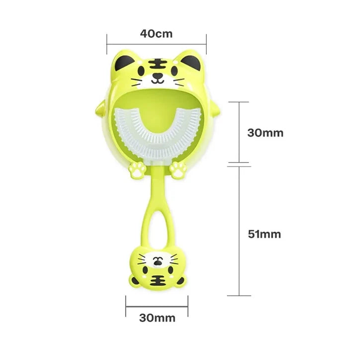 U-Shape Kids Toothbrush – Fun Cartoon Silicone Oral Care