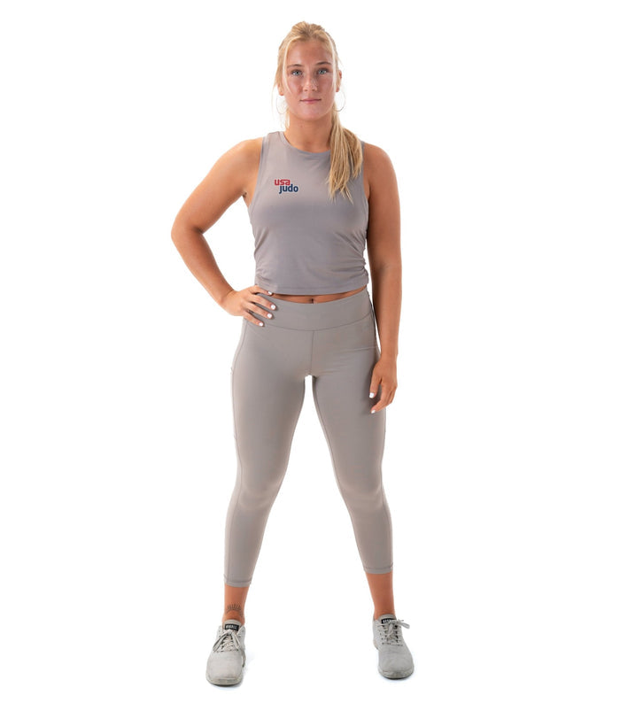 USA Judo Pistol 2 Crop Tank - VIRUS® Performance Apparel