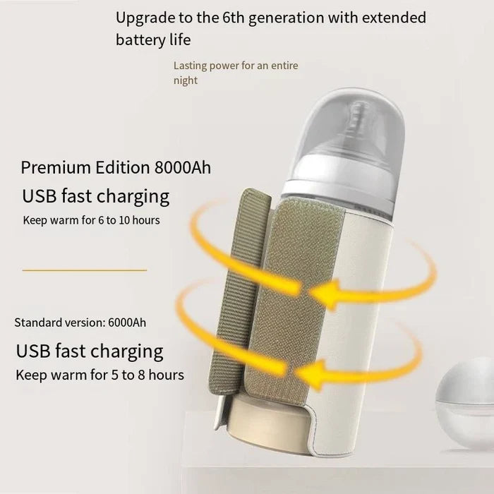 USB Baby Bottle Warmer Smart Temperature Control Sleeve