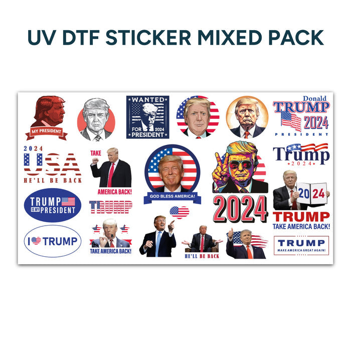 UV DTF Sticker Pack Donald Trump