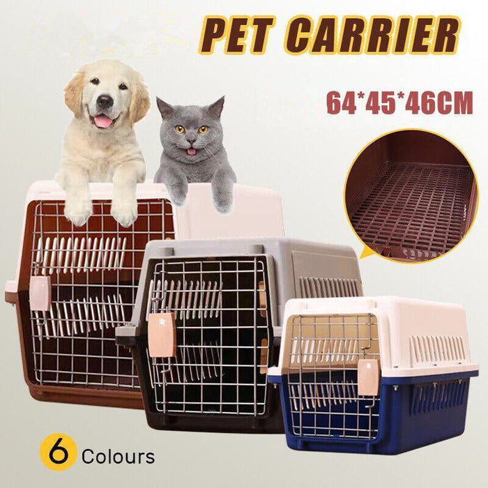 Ventilated Pet Travel Crate — Large