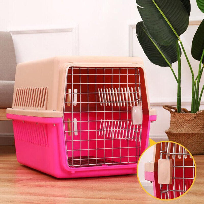 Ventilated Pet Travel Crate — Large