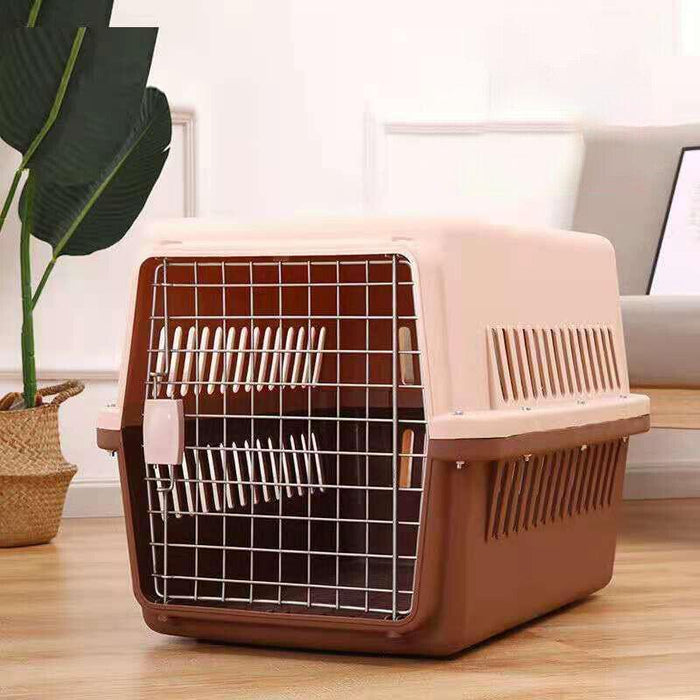 Ventilated Pet Travel Crate — Large