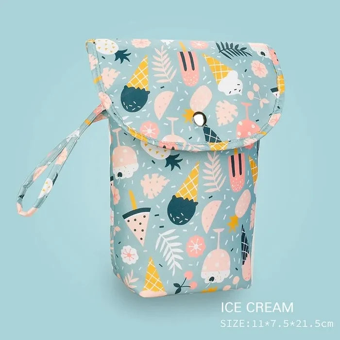 Waterproof Baby Diaper Bag with Wet & Dry Storage Pouch