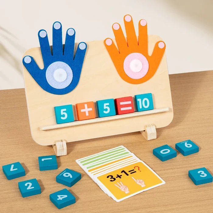 Wooden Finger Counting Toy – Fun Montessori Math Learning