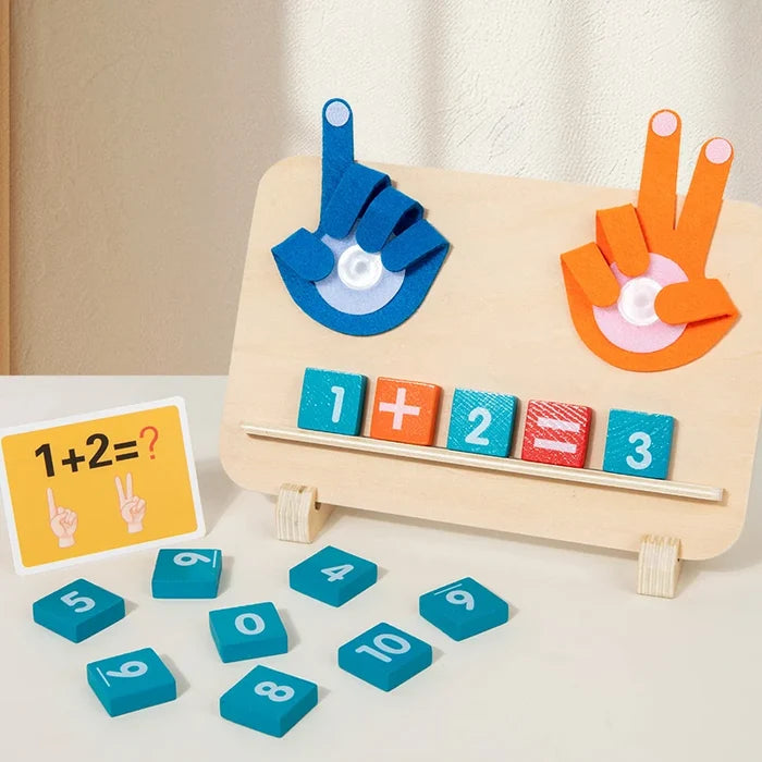 Wooden Finger Counting Toy – Fun Montessori Math Learning