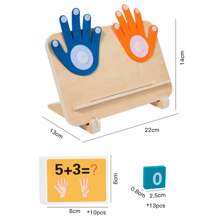 Wooden Finger Counting Toy – Fun Montessori Math Learning