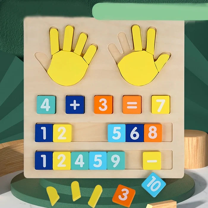 Wooden Finger Counting Toy – Fun Montessori Math Learning