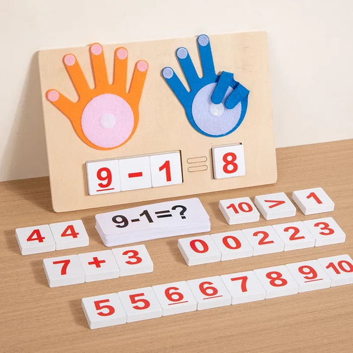 Wooden Finger Counting Toy – Fun Montessori Math Learning