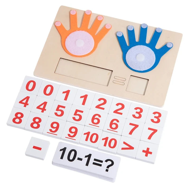 Wooden Finger Counting Toy – Fun Montessori Math Learning