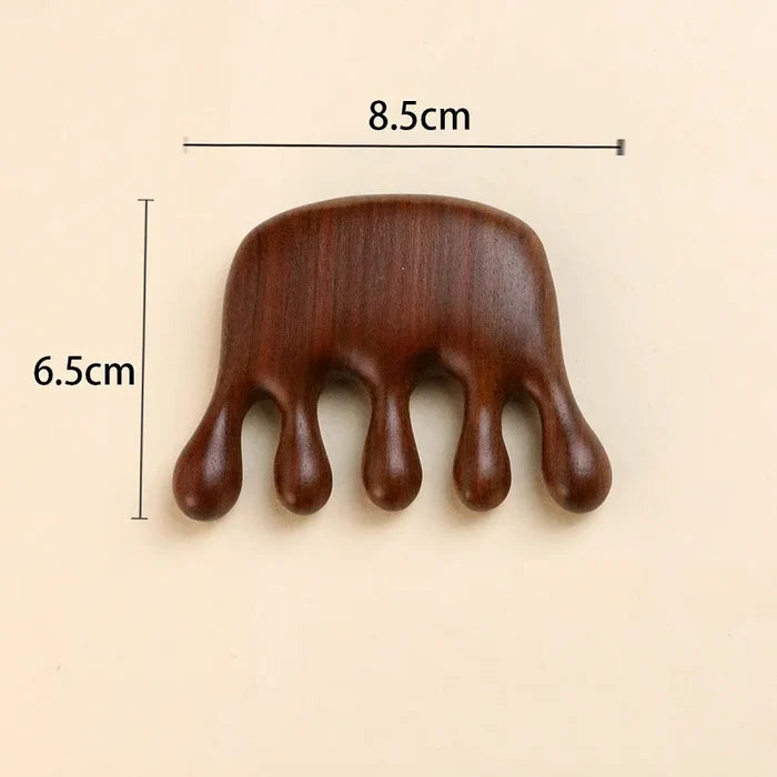 Wooden Scalp Massager Comb for Relaxing Head & Hair Care