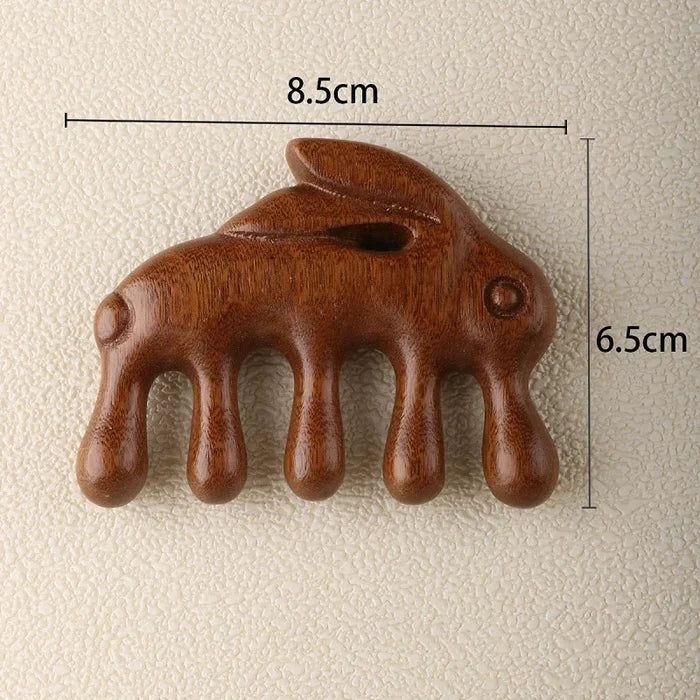 Wooden Scalp Massager Comb for Relaxing Head & Hair Care