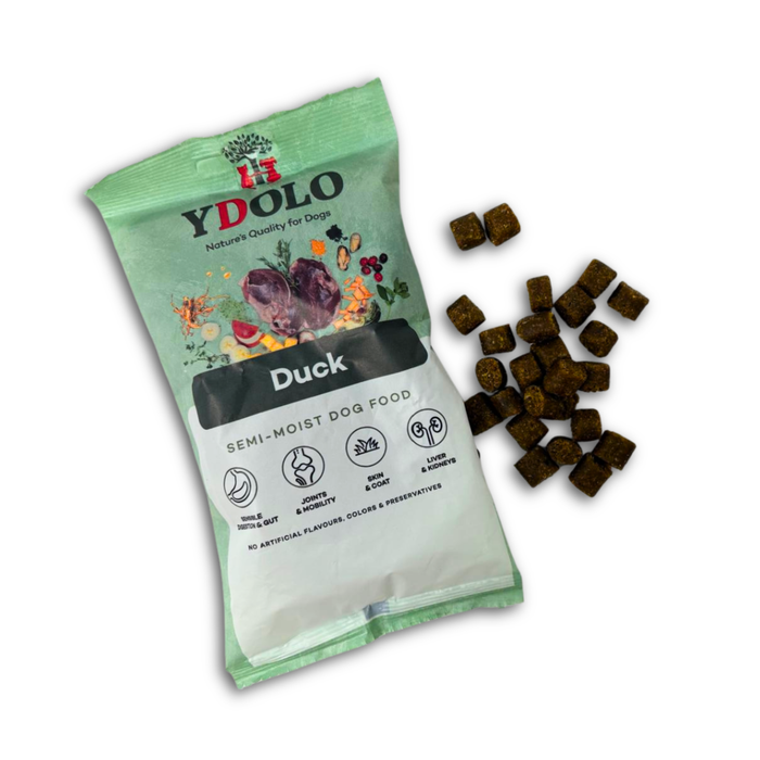 YDOLO Duck Complete Dog Food Sample Pack - 4 x 100g