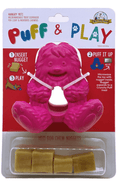 Yeti Dog Yak Cheese Chew Puff & Play Dog Chew Treat Dispenser: Hangry Yeti Blue or Pink - Glad Dogs Nation | ALL Profits Donated
