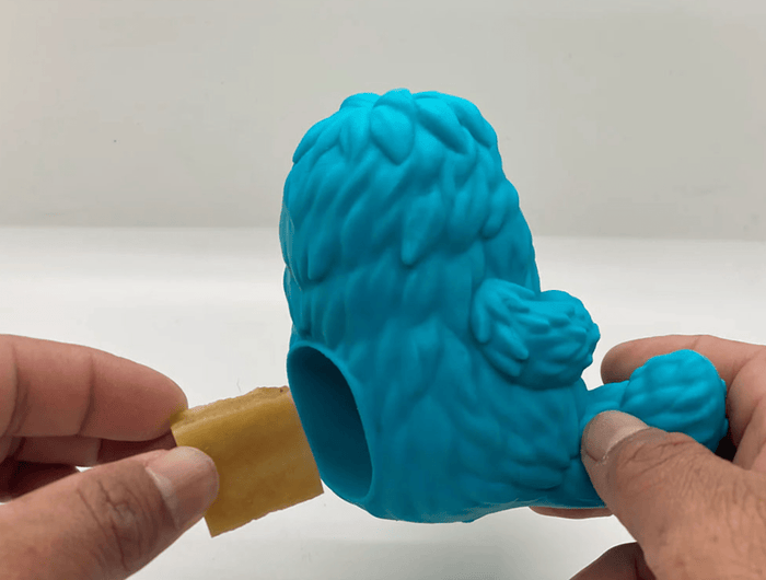 Yeti Dog Yak Cheese Chew Puff & Play Dog Chew Treat Dispenser: Hangry Yeti Blue or Pink - Glad Dogs Nation | ALL Profits Donated